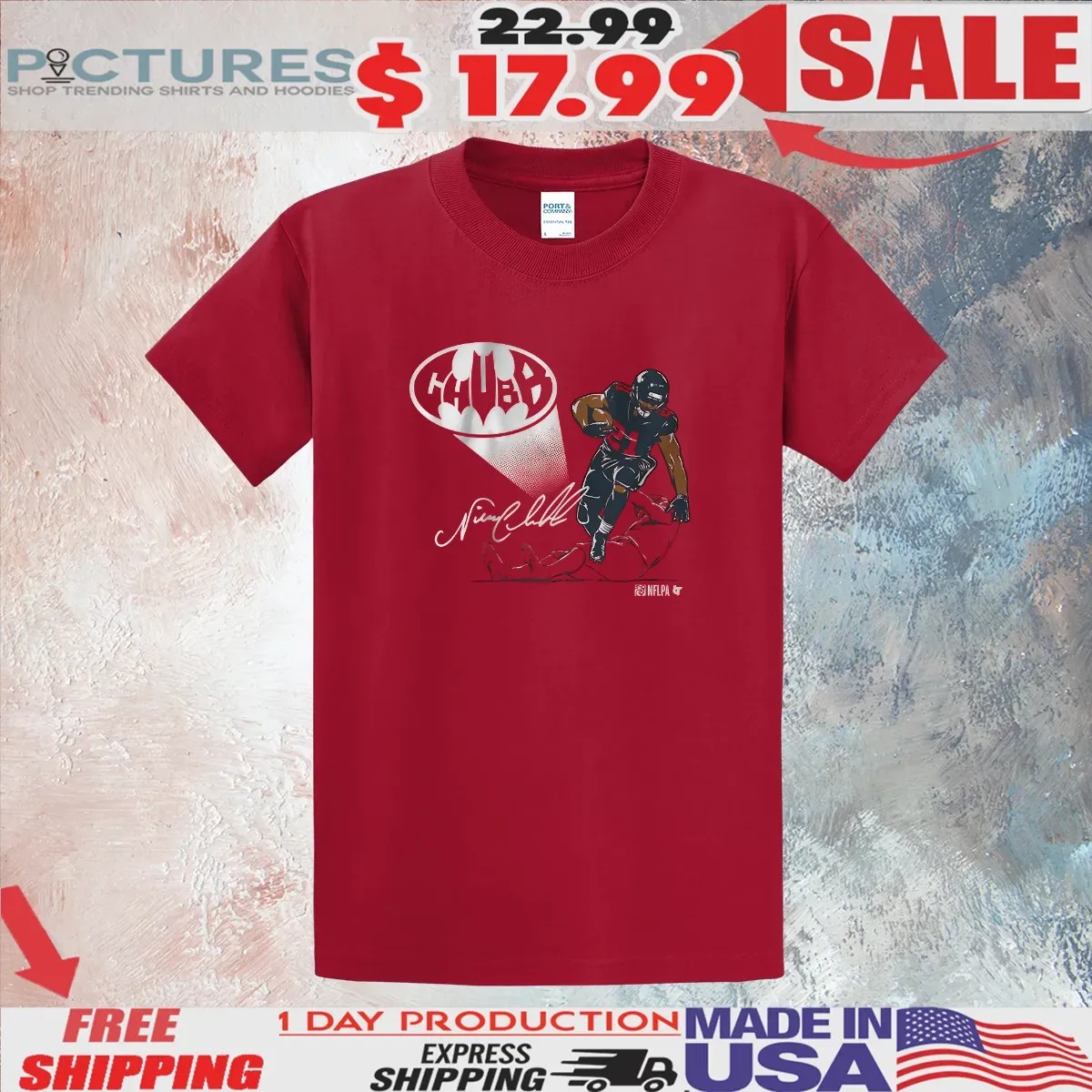 Nick Chubb Houston Stiff Arm T Shirt