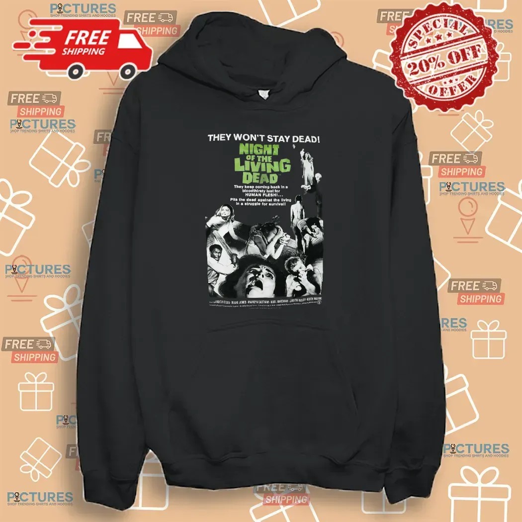 Night Of The Living Dead They Won't Stay Dead Horror Movie T Shirt