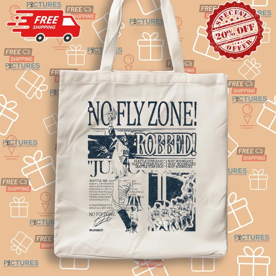 No Fly Zone Robbed Julio Rodriguez Seattle Mariners Headline T Shirt