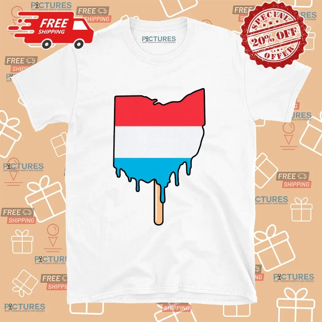 Ohio Popsicle Keep It Cool Map Ice Scream T Shirt Ohio Popsicle Keep It Cool Map Ice Scream T Shirt