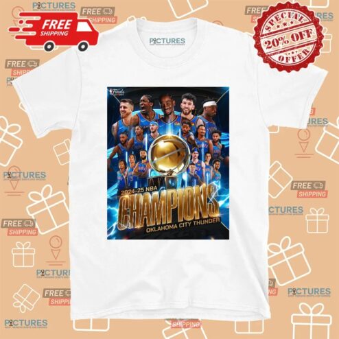 Oklahoma City Thunder 2024-25 NBA Champions T Shirt