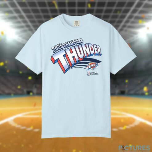 Oklahoma City Thunder 2025 NBA Champions Finals Comic T Shirt