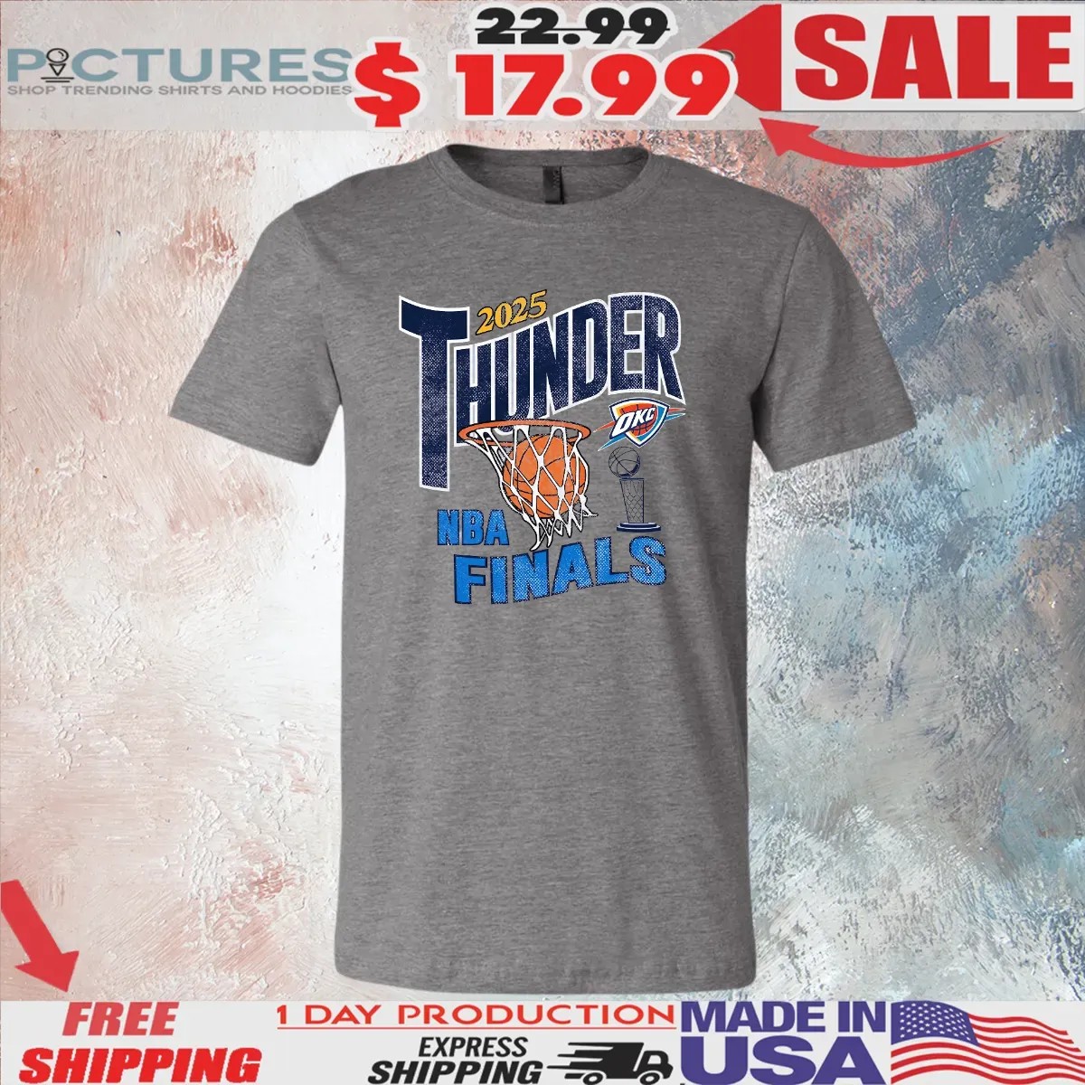Oklahoma City Thunder 2025 NBA Finals Net T Shirt