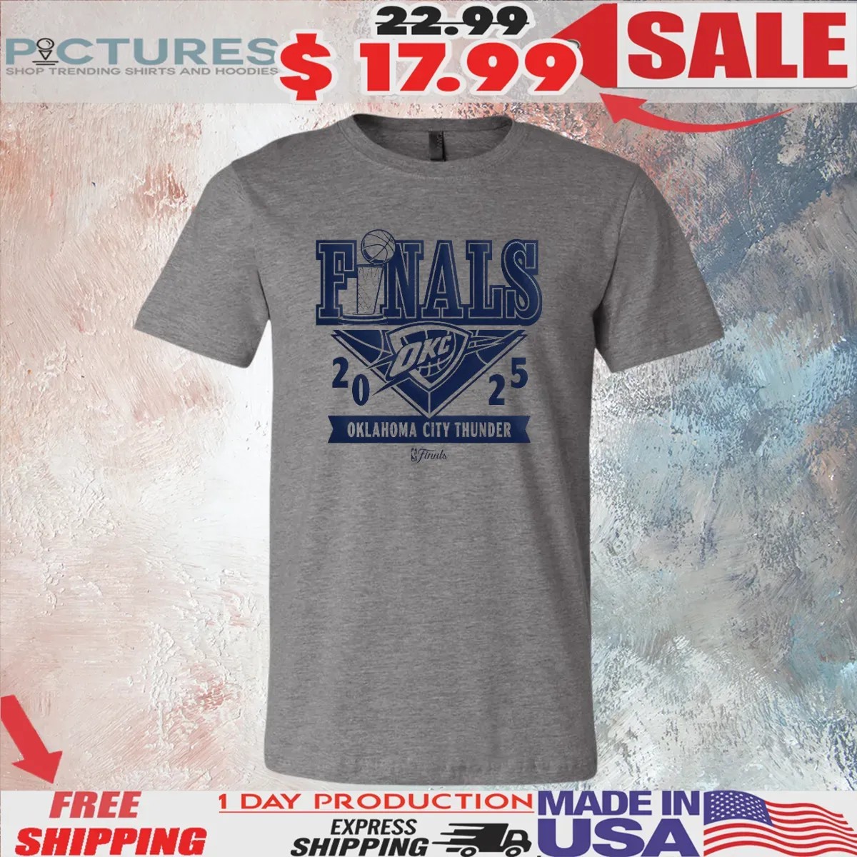 Oklahoma City Thunder 2025 NBA Finals Sportiqe Duke T Shirt
