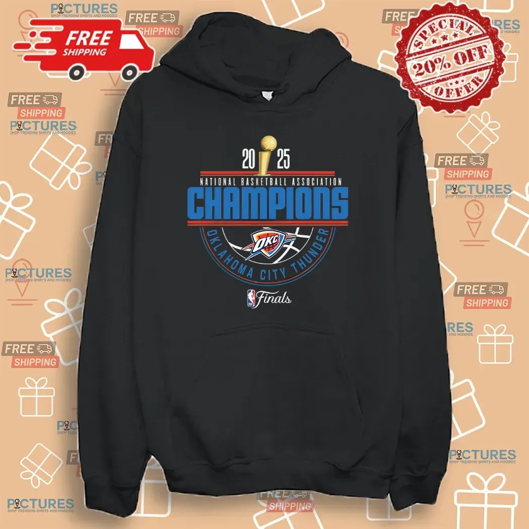 Oklahoma City Thunder 2025 National Basketball Association Champions Finals Arch T Shirt