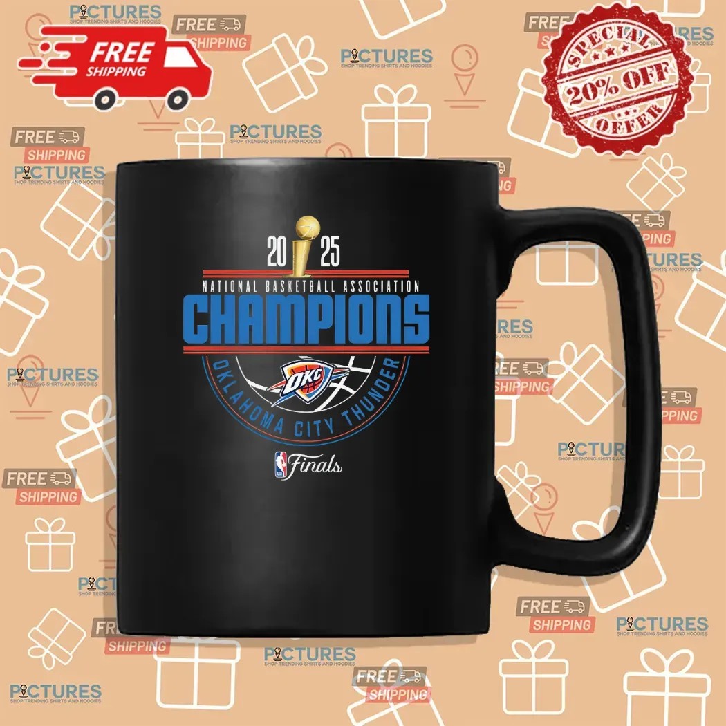 Oklahoma City Thunder 2025 National Basketball Association Champions Finals Arch T Shirt