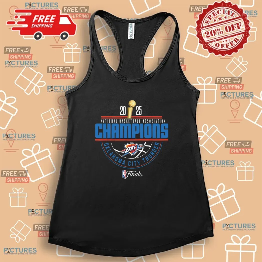 Oklahoma City Thunder 2025 National Basketball Association Champions Finals Arch T Shirt
