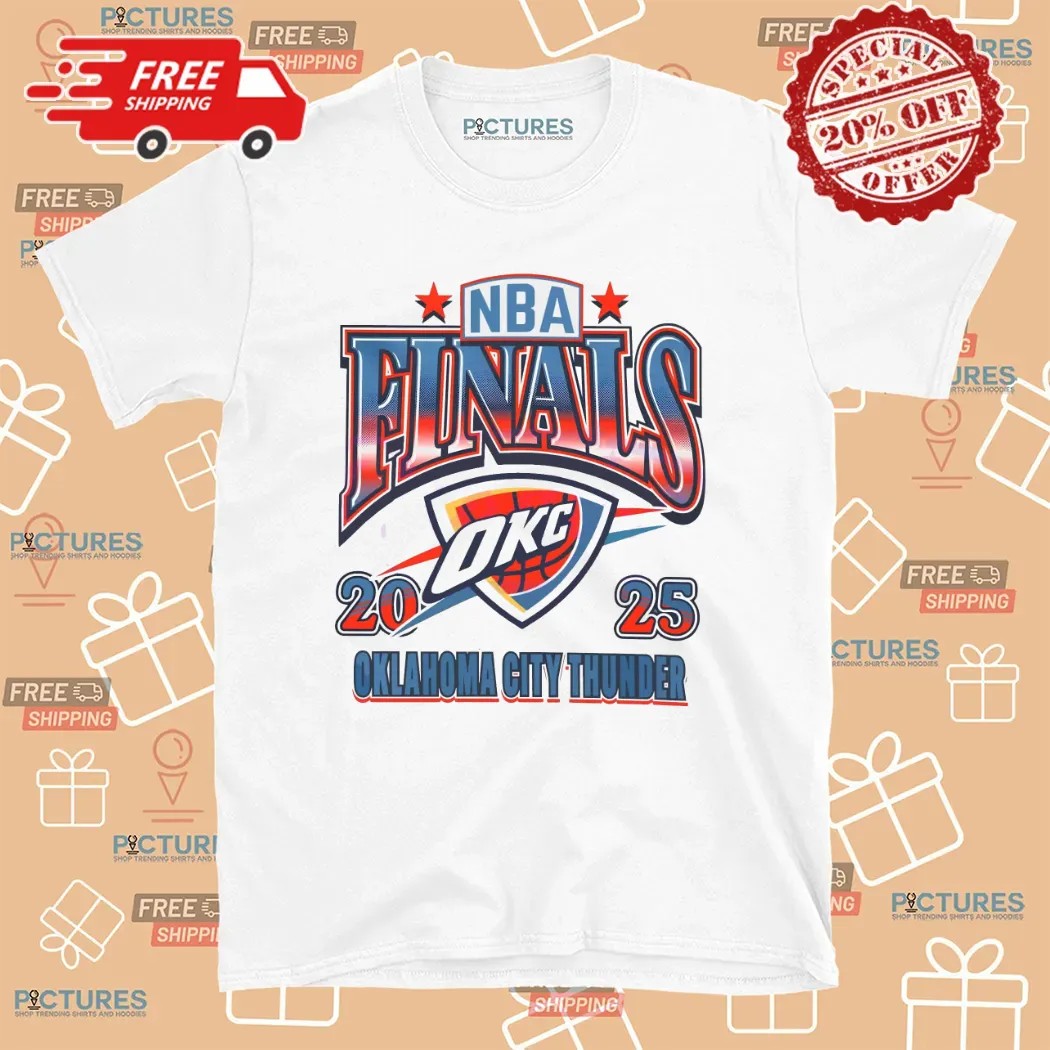 Oklahoma City Thunder 2025 Nba Finals Stars Arch Logo T Shirt ...