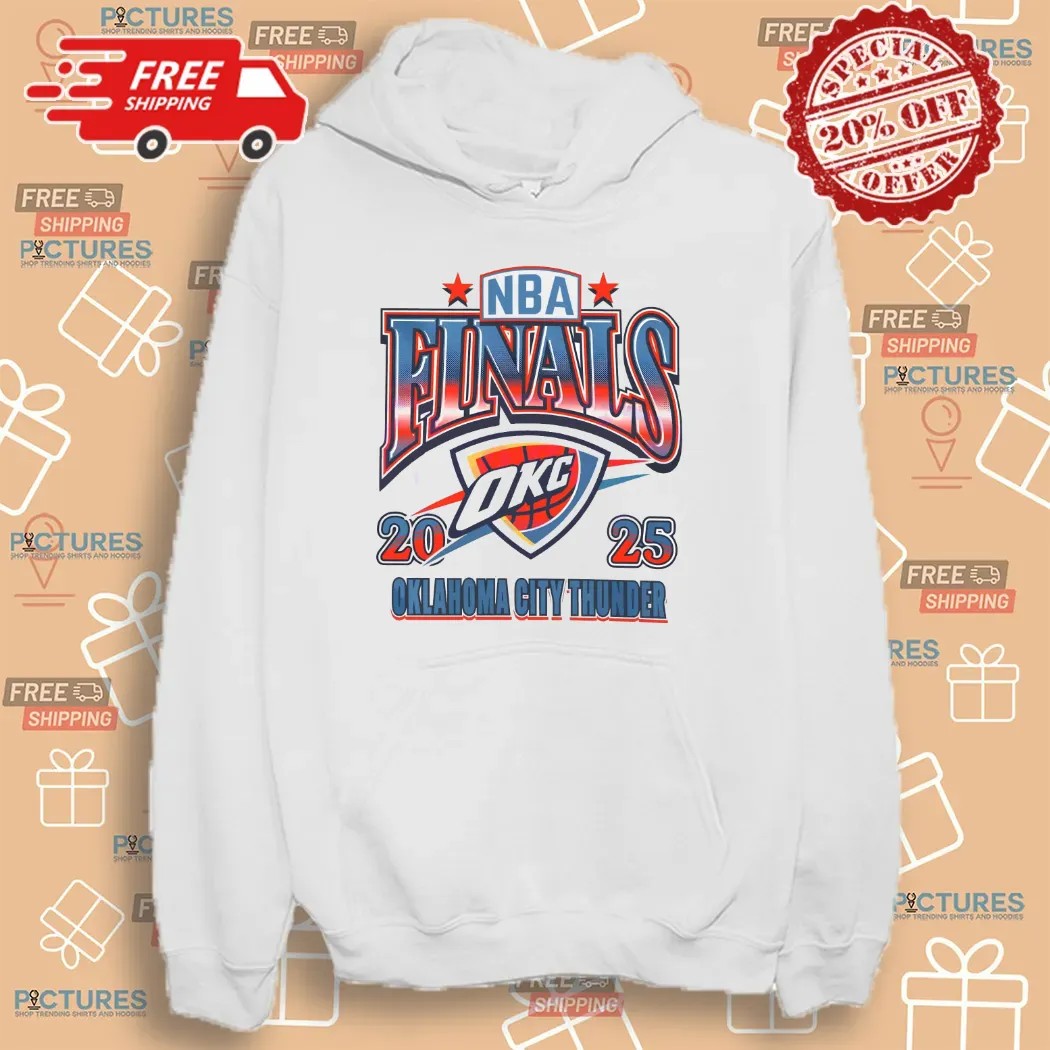 Oklahoma City Thunder 2025 Nba Finals Stars Arch Logo T Shirt