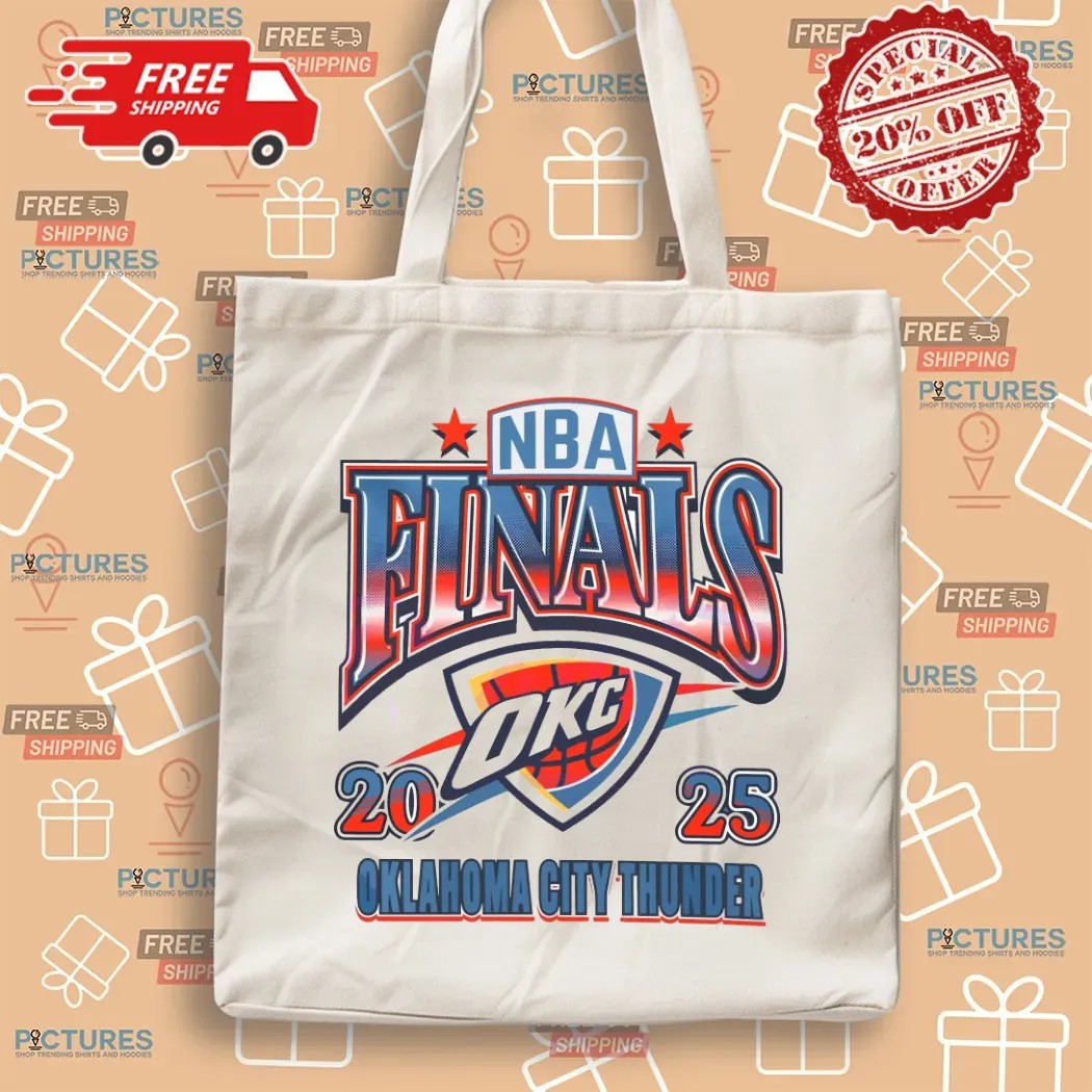 Oklahoma City Thunder 2025 Nba Finals Stars Arch Logo T Shirt