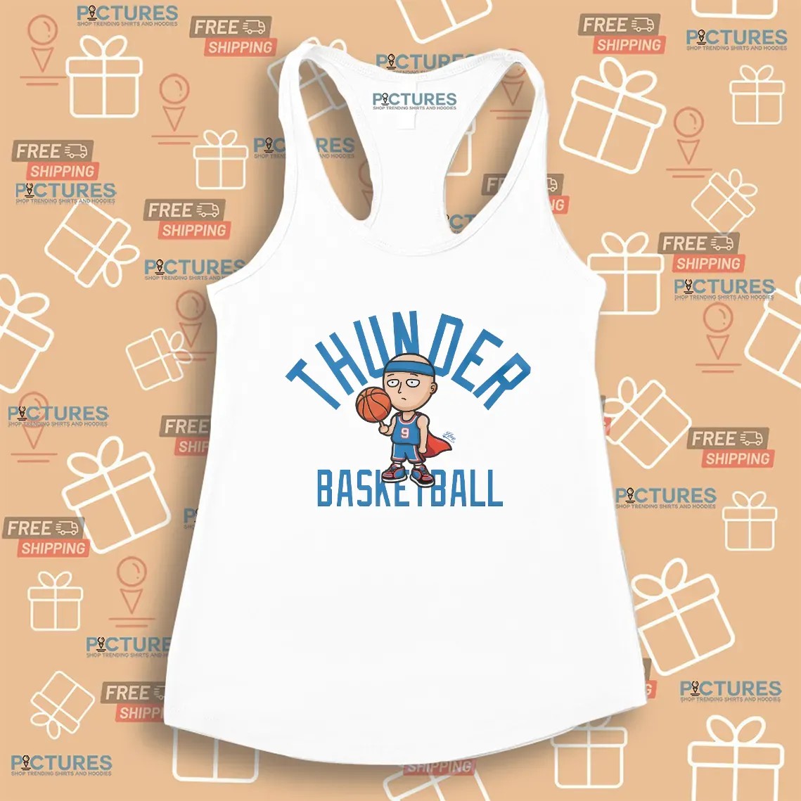 Oklahoma City Thunder Basketball Alex Caruso One Punch Man Hero Parody T Shirt Oklahoma City Thunder Basketball Alex Caruso One Punch Man Hero Parody T Shirt