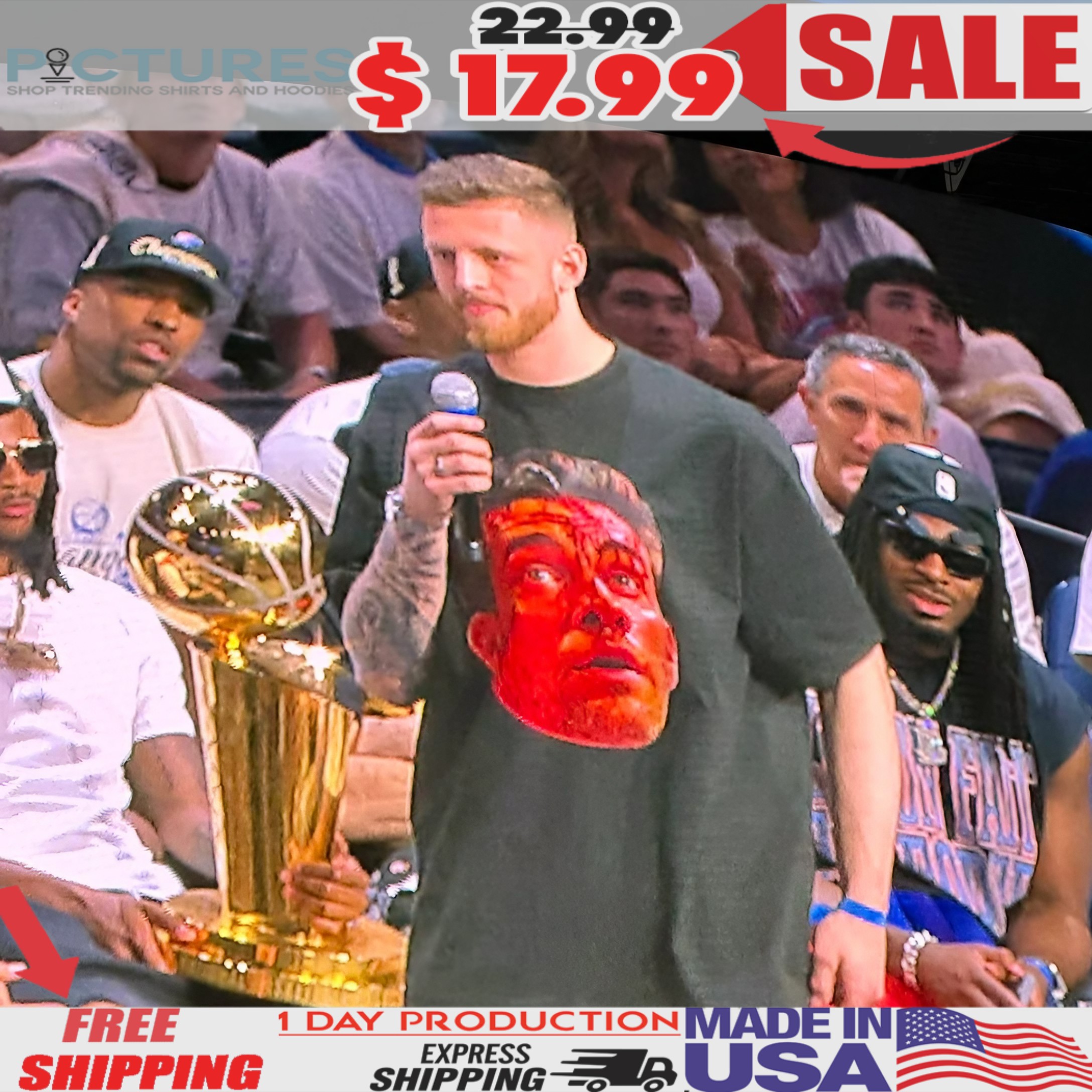 Oklahoma City Thunder Isaiah Hartenstein Wearing Bleeding Nick Collison T Shirt