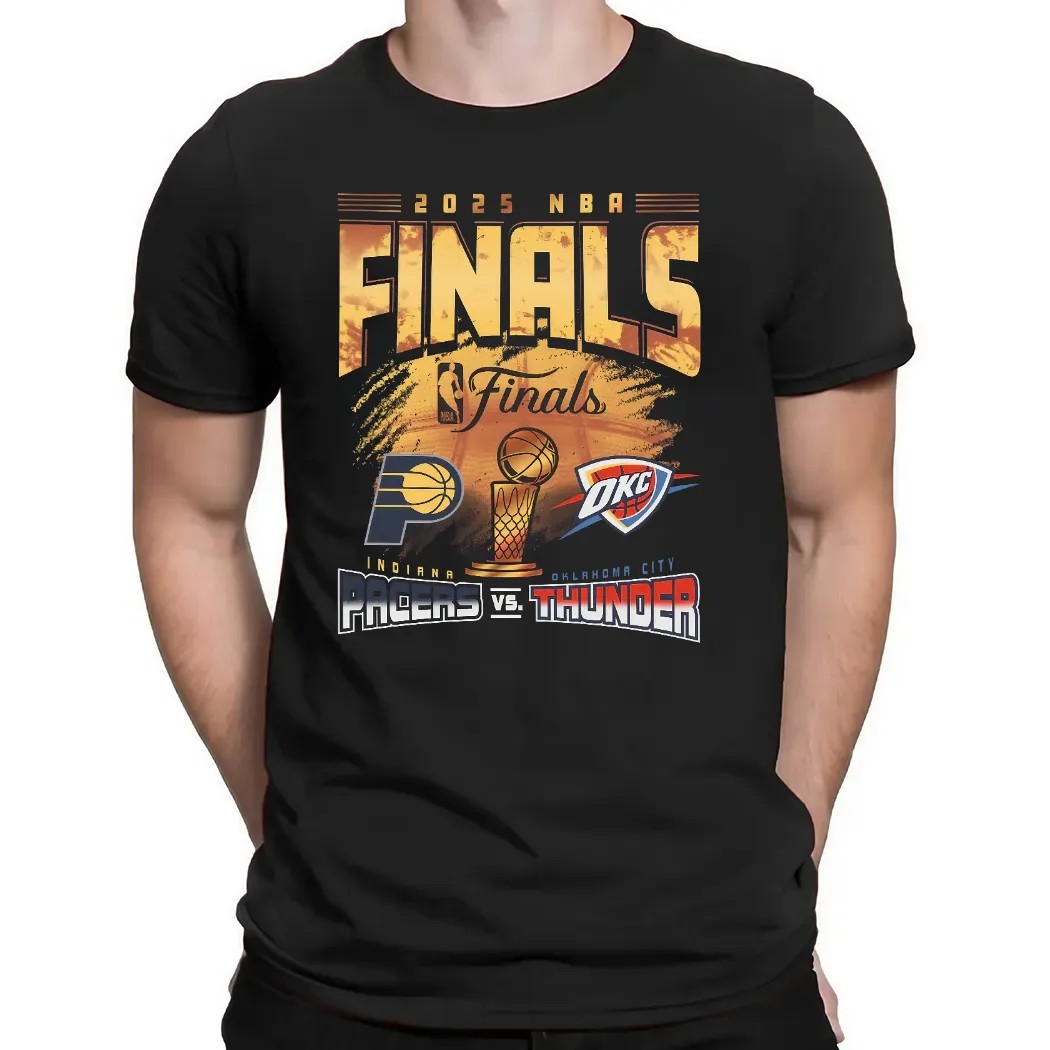 Oklahoma City Thunder Vs Indiana Pacers 2025 NBA Finals Matchup T Shirt