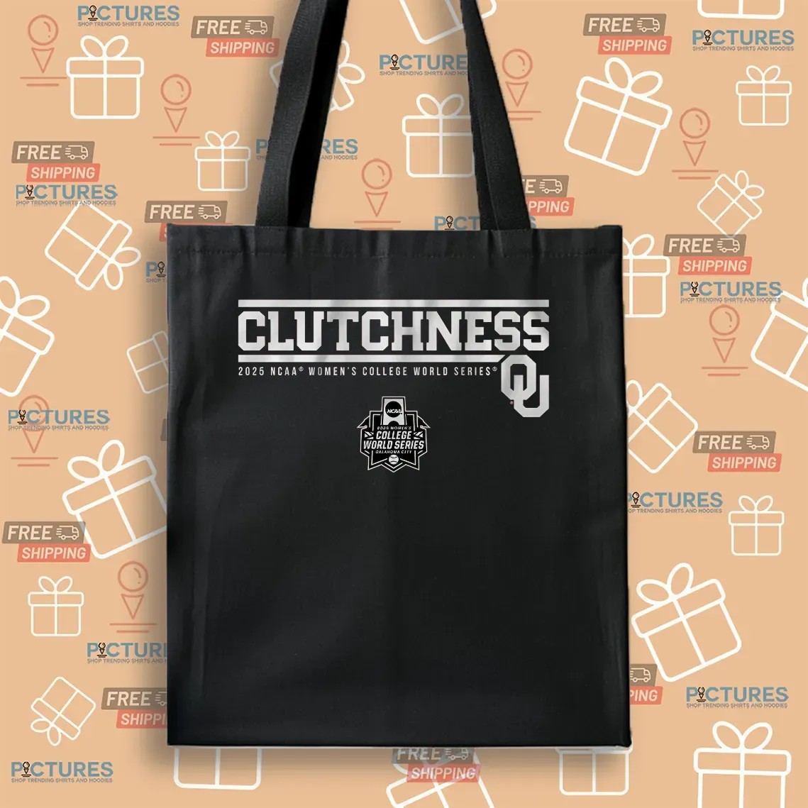 Oklahoma Softball Clutchness 2025 NCAA College World Series T Shirt