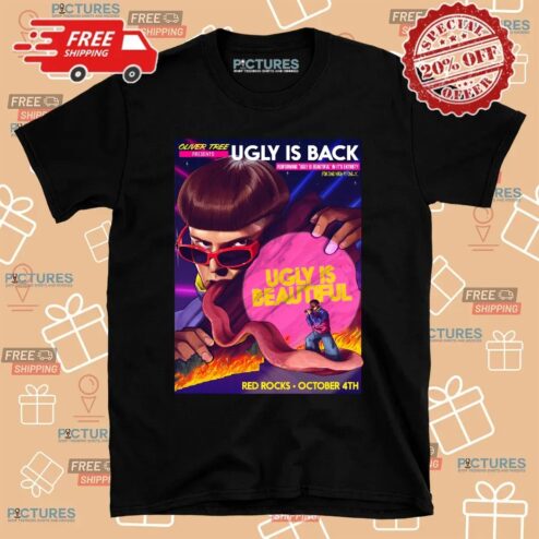 Oliver Tree Ugly Is Back Ugly Is Beautiful Red Rocks October 4th 2025 Concert T Shirt