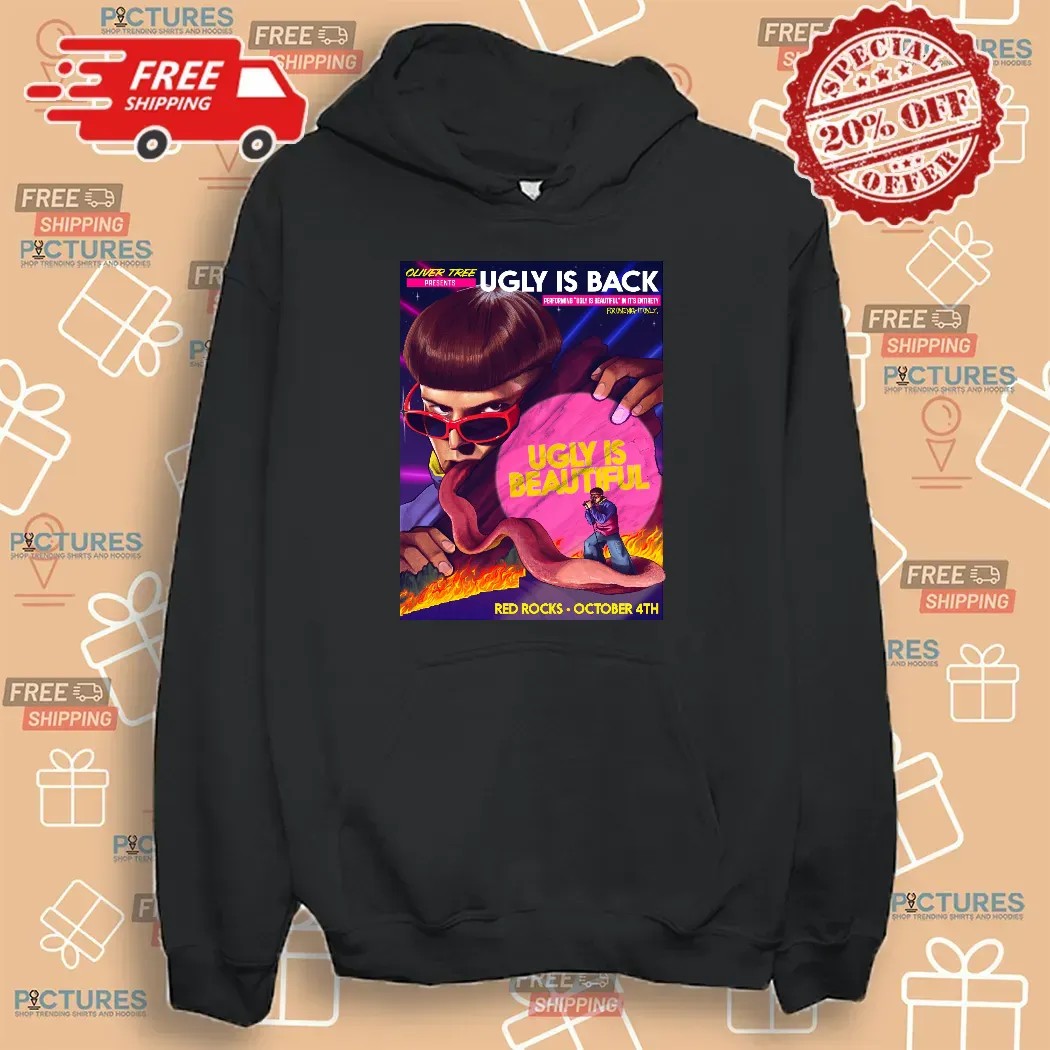 Oliver Tree Ugly Is Back Ugly Is Beautiful Red Rocks October 4th 2025 Concert T Shirt Oliver Tree Ugly Is Back Ugly Is Beautiful Red Rocks October 4th 2025 Concert T Shirt