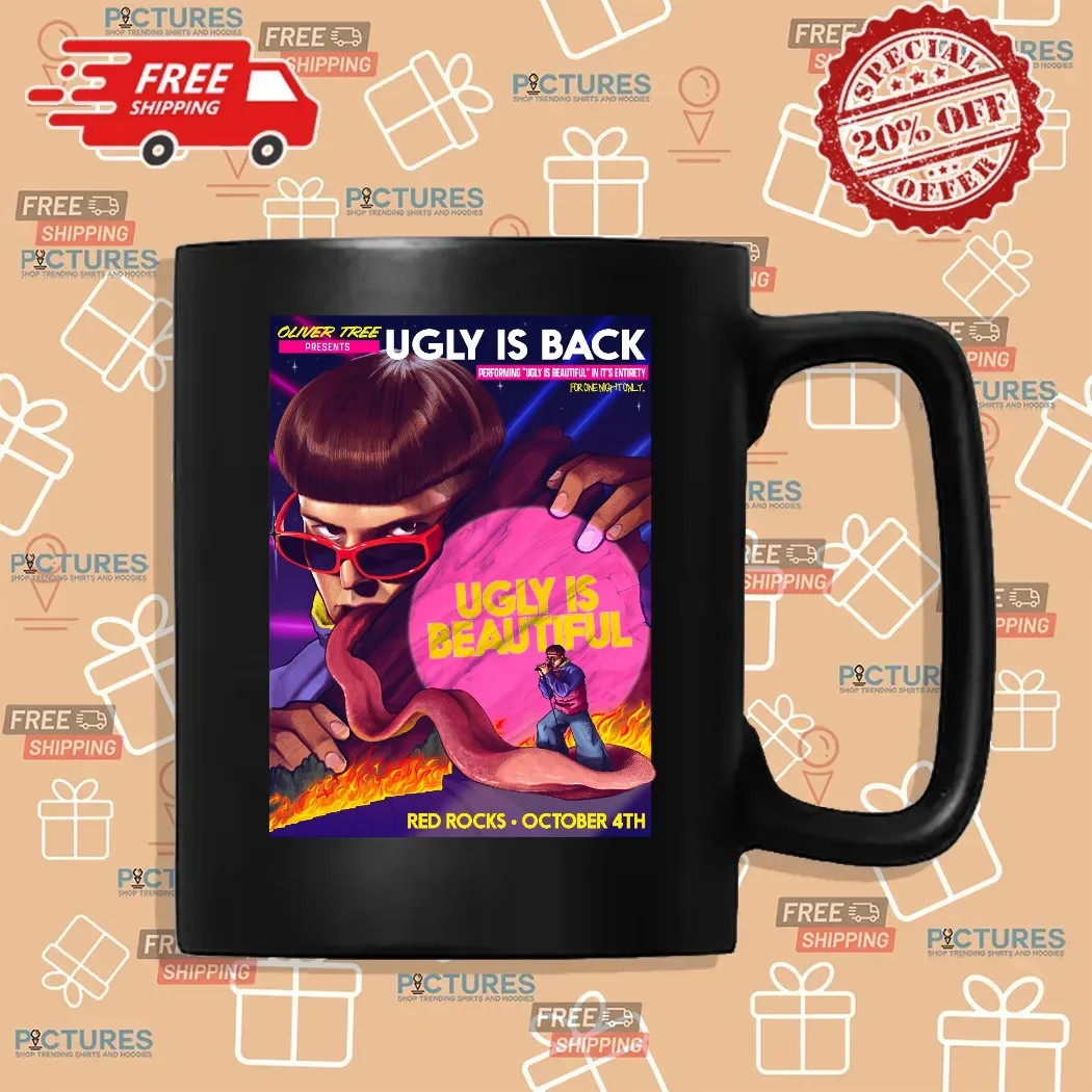 Oliver Tree Ugly Is Back Ugly Is Beautiful Red Rocks October 4th 2025 Concert T Shirt Oliver Tree Ugly Is Back Ugly Is Beautiful Red Rocks October 4th 2025 Concert T Shirt
