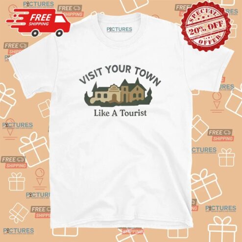 Olivia Rodrigo Wearing Visit Your Town Like A Tourist T Shirt