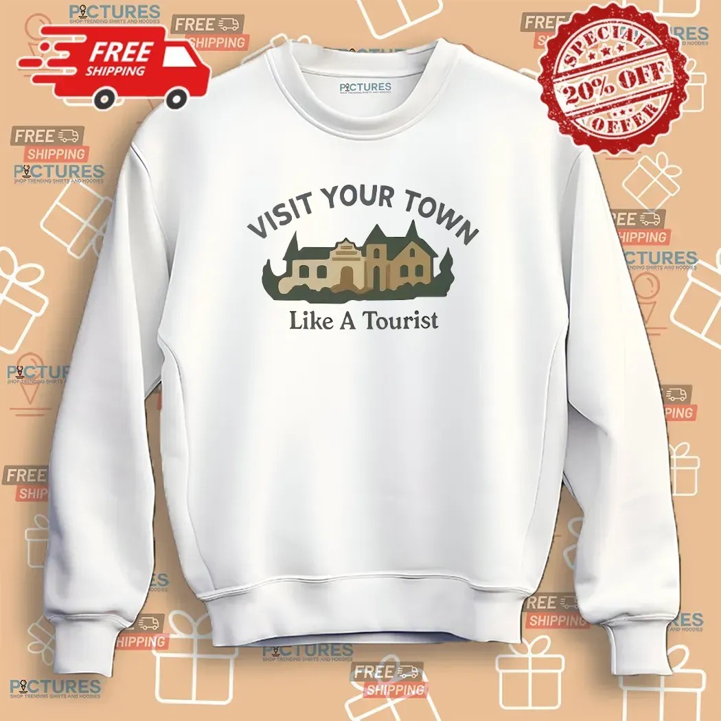 Olivia Rodrigo Wearing Visit Your Town Like A Tourist T Shirt