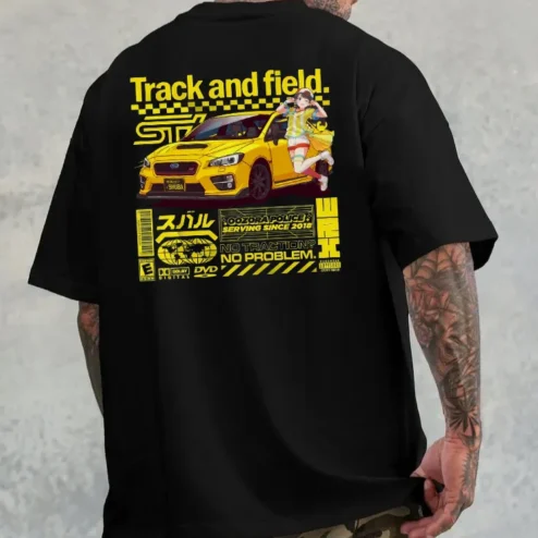 Oozora Subaru Hololive Track And Field Racing Car T Shirt