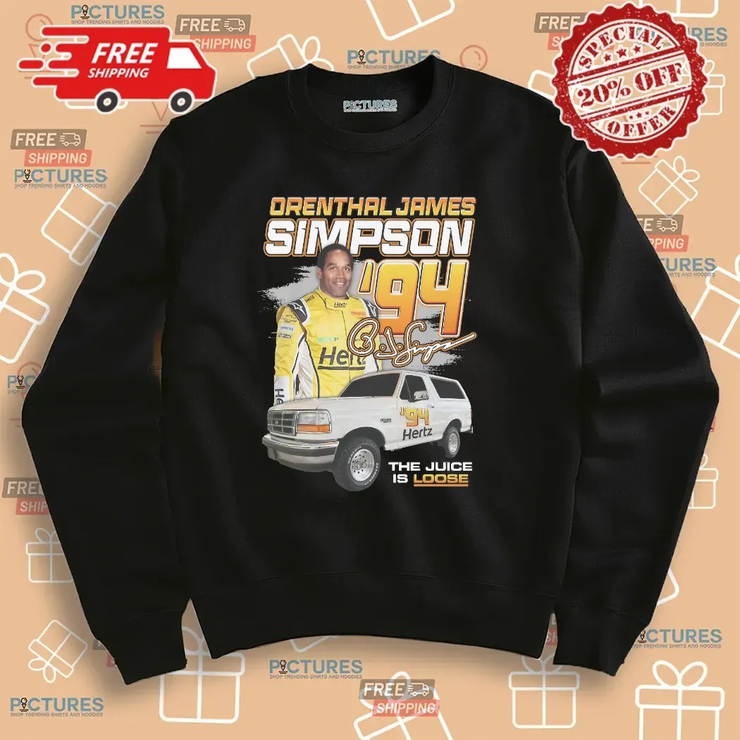 Orenthal James Simpson '94 The Juice Is Loose Racing T Shirt