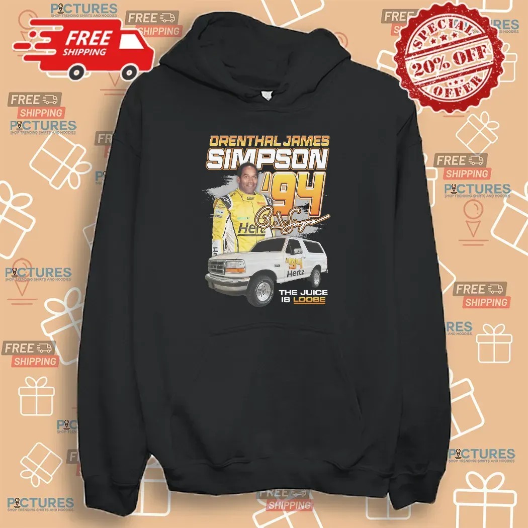 Orenthal James Simpson '94 The Juice Is Loose Racing T Shirt