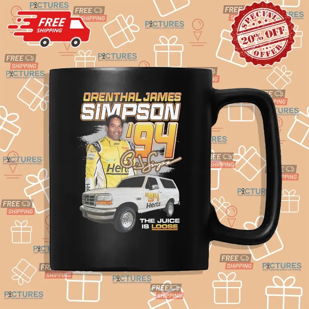 Orenthal James Simpson '94 The Juice Is Loose Racing T Shirt