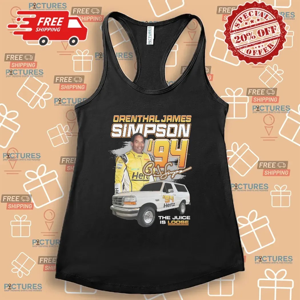 Orenthal James Simpson '94 The Juice Is Loose Racing T Shirt