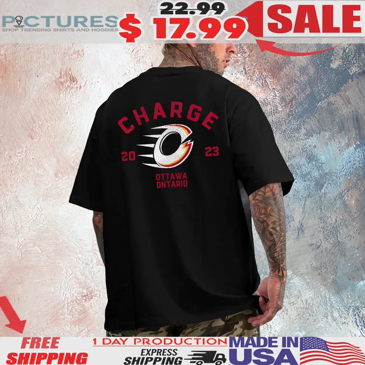 Ottawa Charge Ottawa Ontario Stadium Essentials Get Back Vintage T Shirt