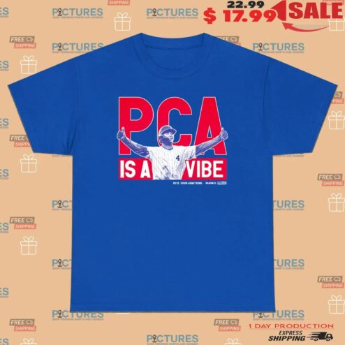 PCA IS A VIBE Pete Crow-Armstrong Chicago Cubs MLBPA T Shirt