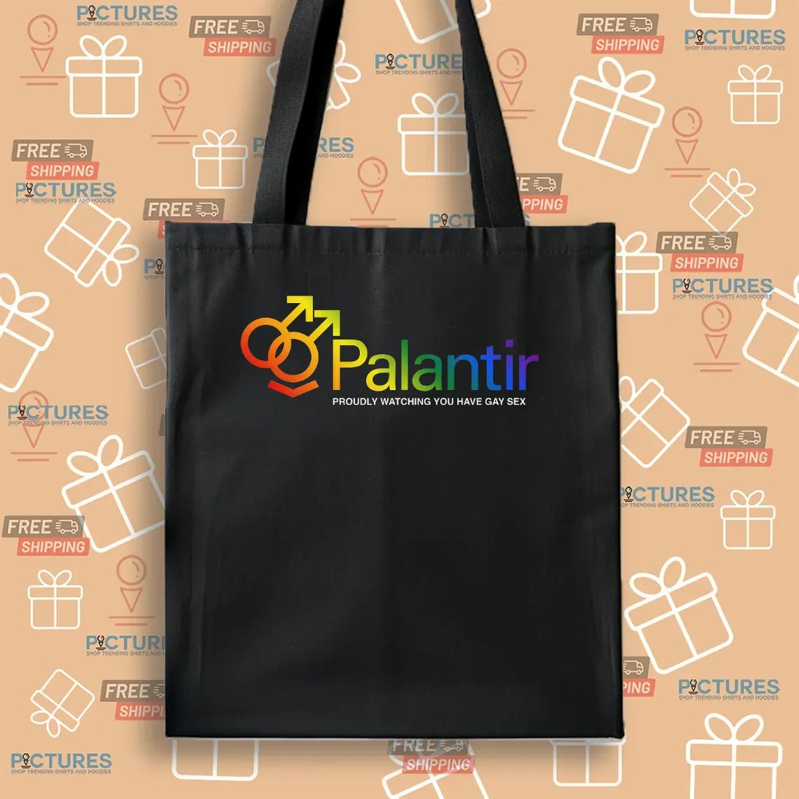 Palantir Proudly Watching You Have Gay Sex Tech Company T Shirt