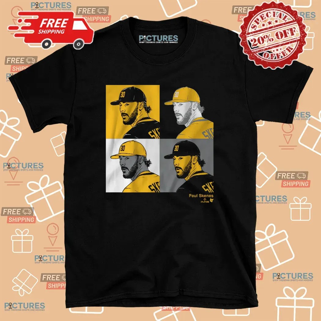 Paul Skenes Pittsburgh Pirates Baseball Collage Panels T Shirt