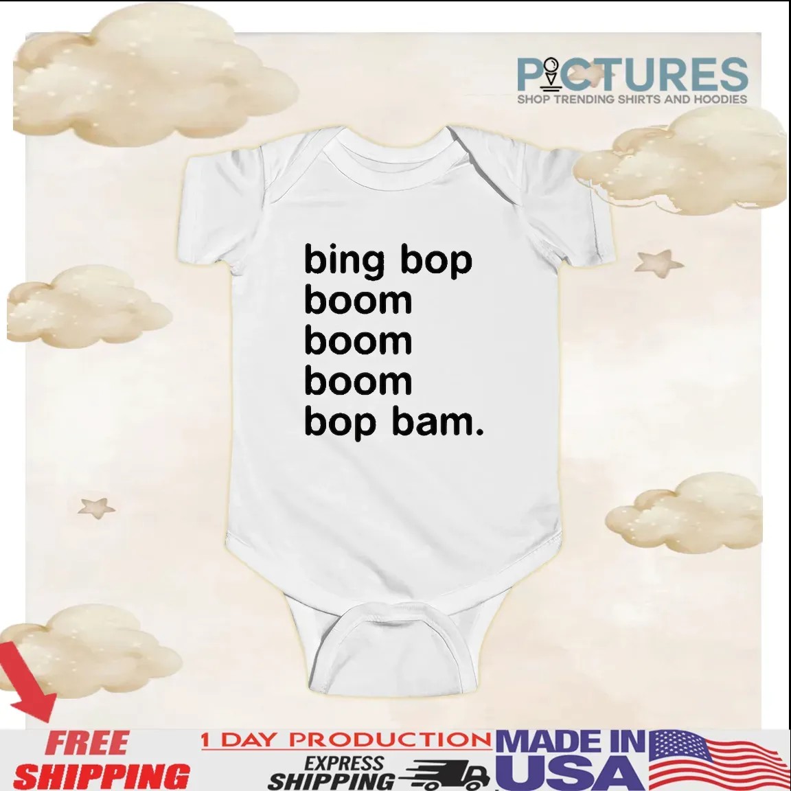 Peekaboo Lyrics Bing Bop Boom Boom Boom Bop Bam T Shirt