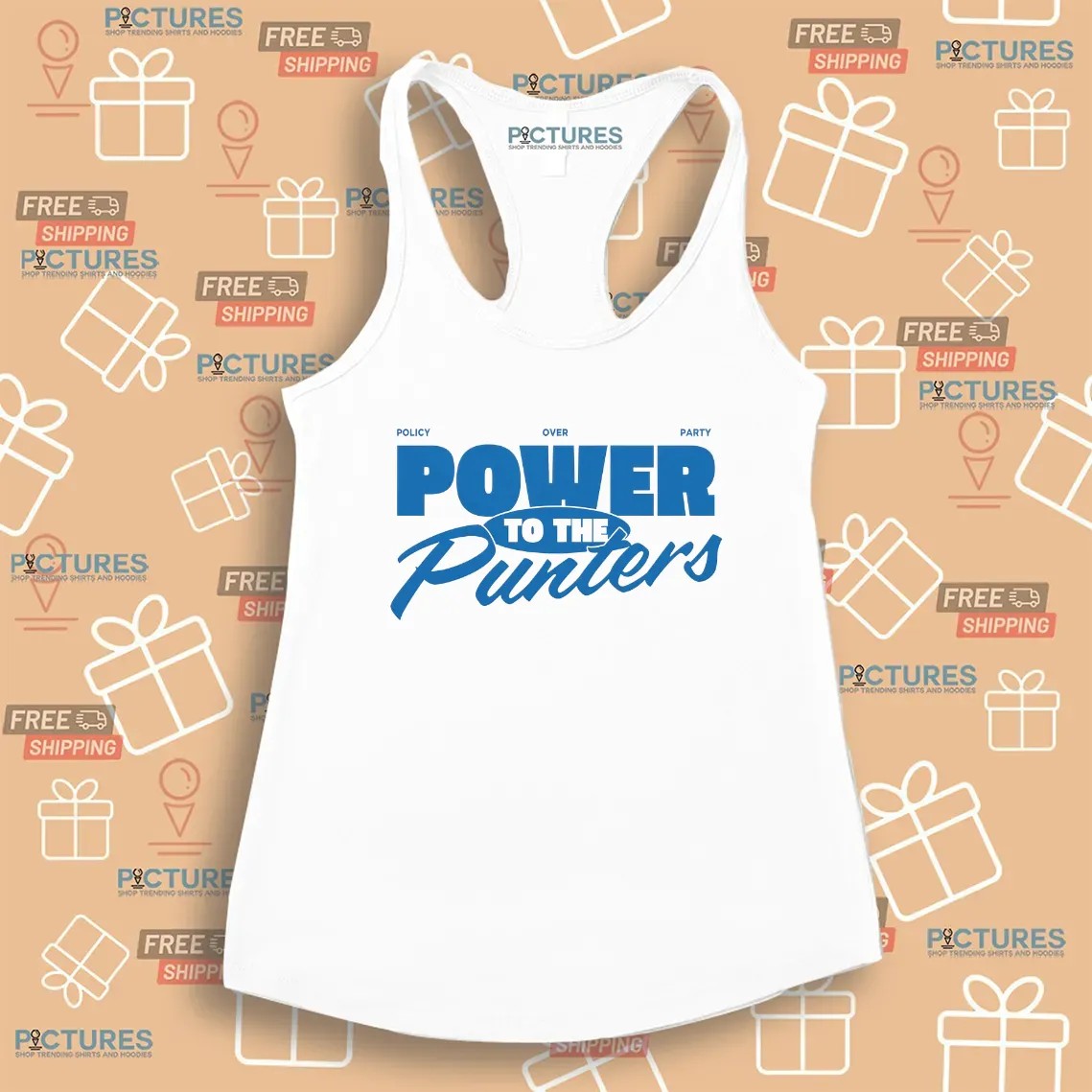 Policy Over Party Power To The Punters Punter's Politics T Shirt