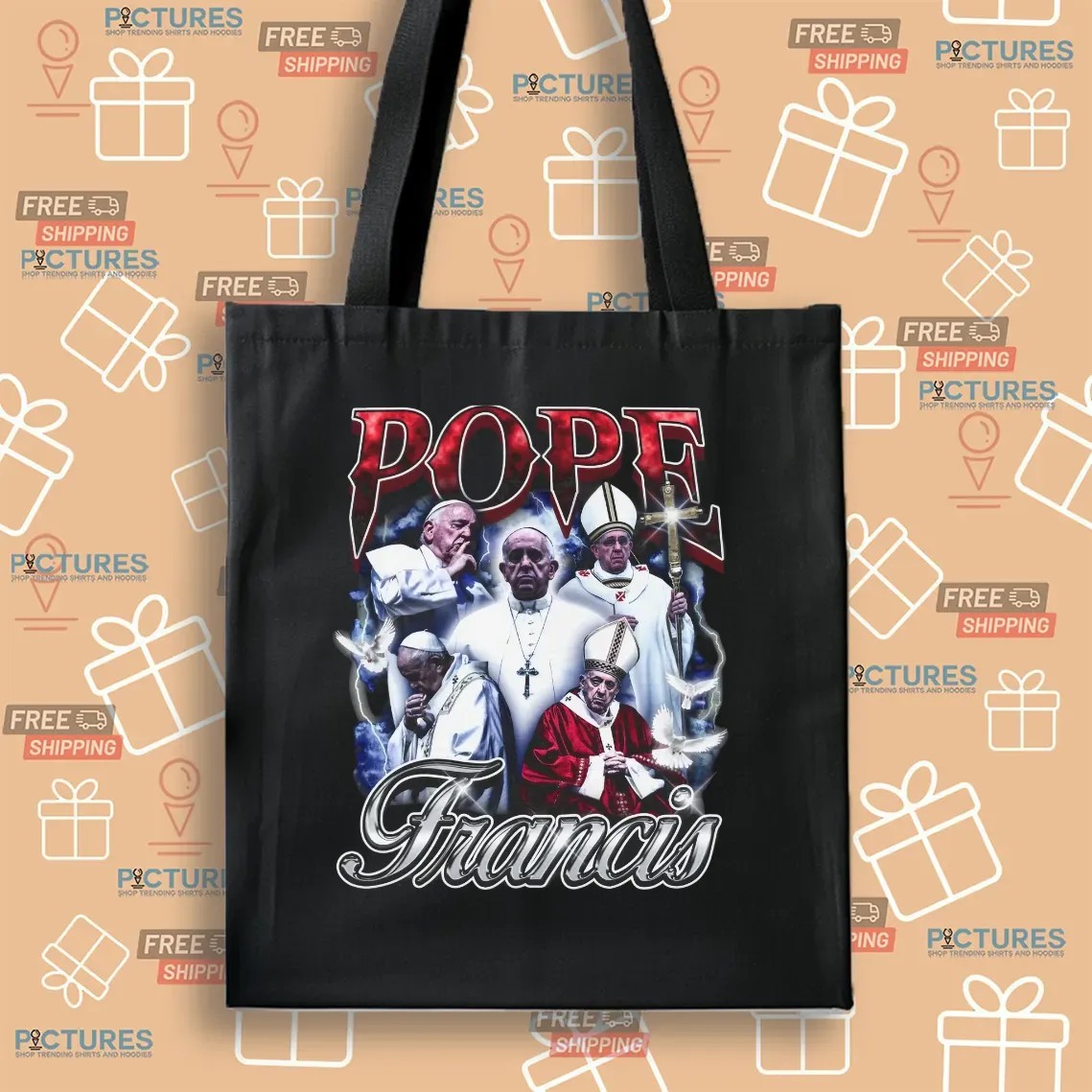 Pope Francis Vintage Bootleg T Shirt