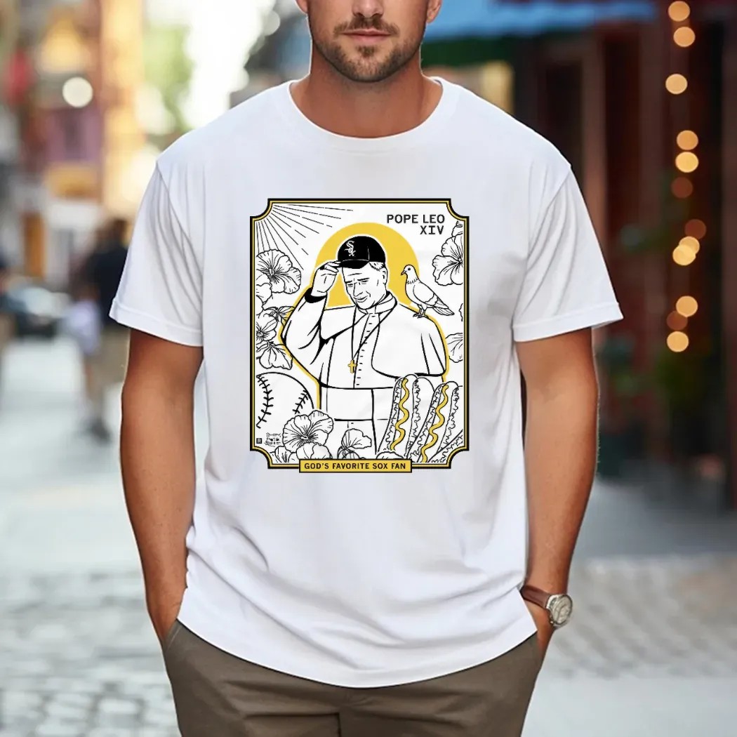 Pope Leo XIV God's Favorite Sox Baseball Fan T Shirt