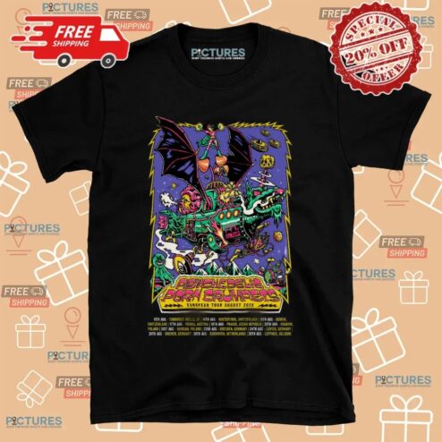 Psychedelic Porn Crumpets European Tour August 2025 Dates T Shirt