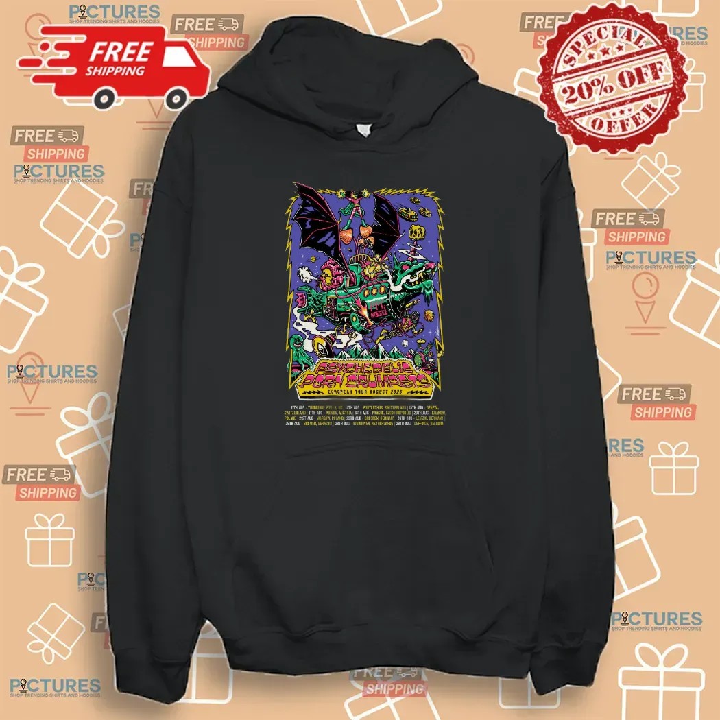 Psychedelic Porn Crumpets European Tour August 2025 Dates T Shirt Psychedelic Porn Crumpets European Tour August 2025 Dates T Shirt