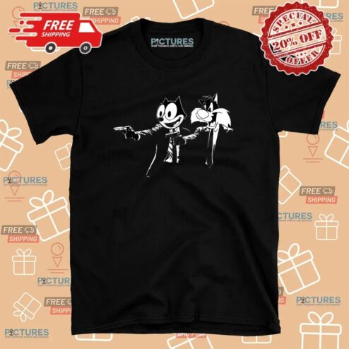 Pulp Kitties Pulp Fiction Parody T Shirt