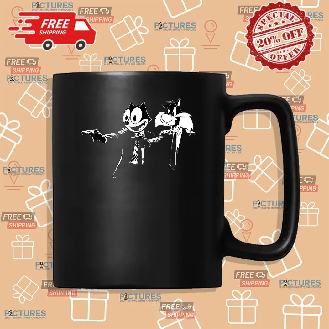 Pulp Kitties Pulp Fiction Parody T Shirt Pulp Kitties Pulp Fiction Parody T Shirt