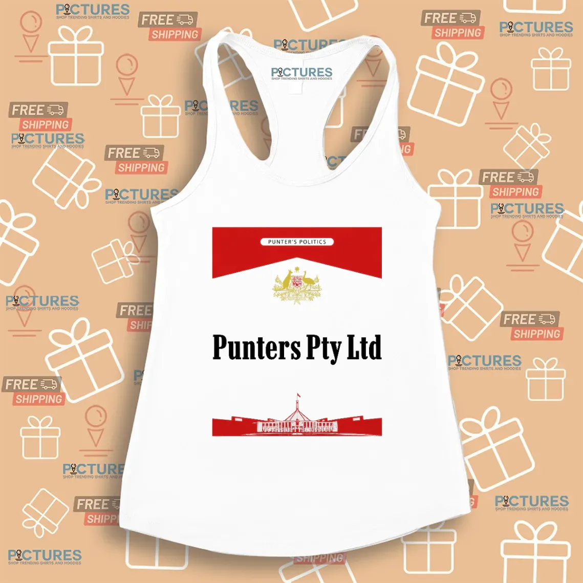 Punters Politics Punter s Lobbyist Uniform Marlboro T-Shirt 4 Punters Politics Punters Pty Ltd Marlboro T Shirt 5 Picturestees Customized Gifts