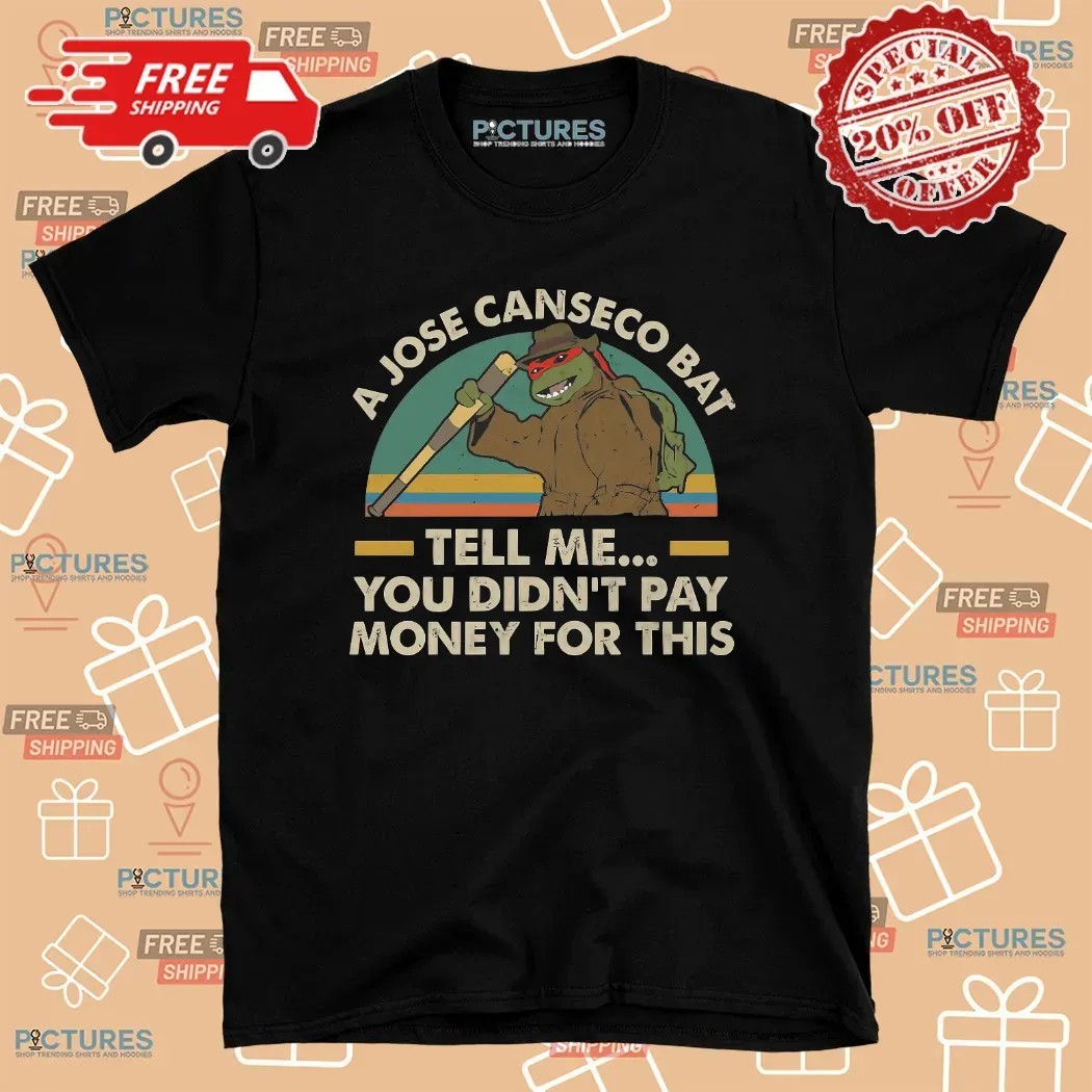 Raphael Teenage Mutant Ninja Turtles A Jose Canseco Bat Tell Me You Didn’t Pay Money For This Vintage T Shirt