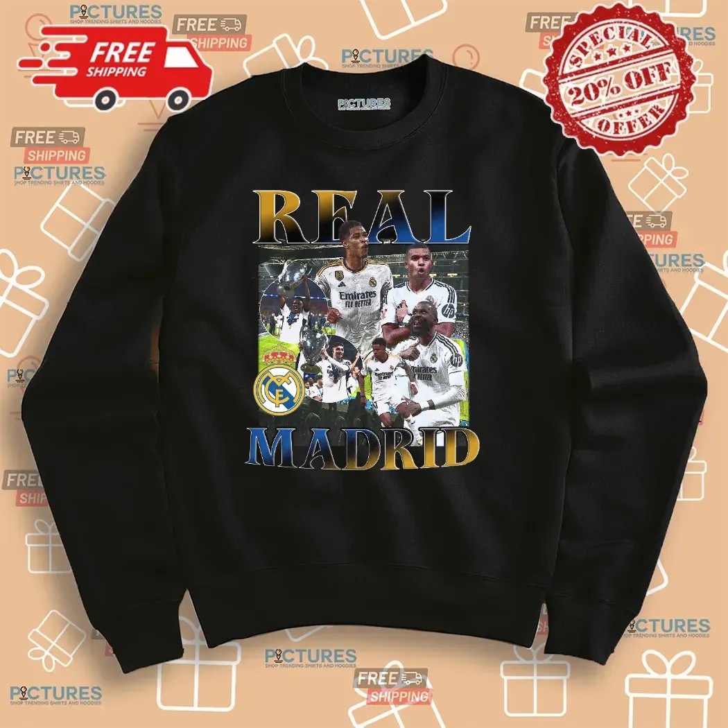 Real Madrid Champions Vintage Bootleg T Shirt