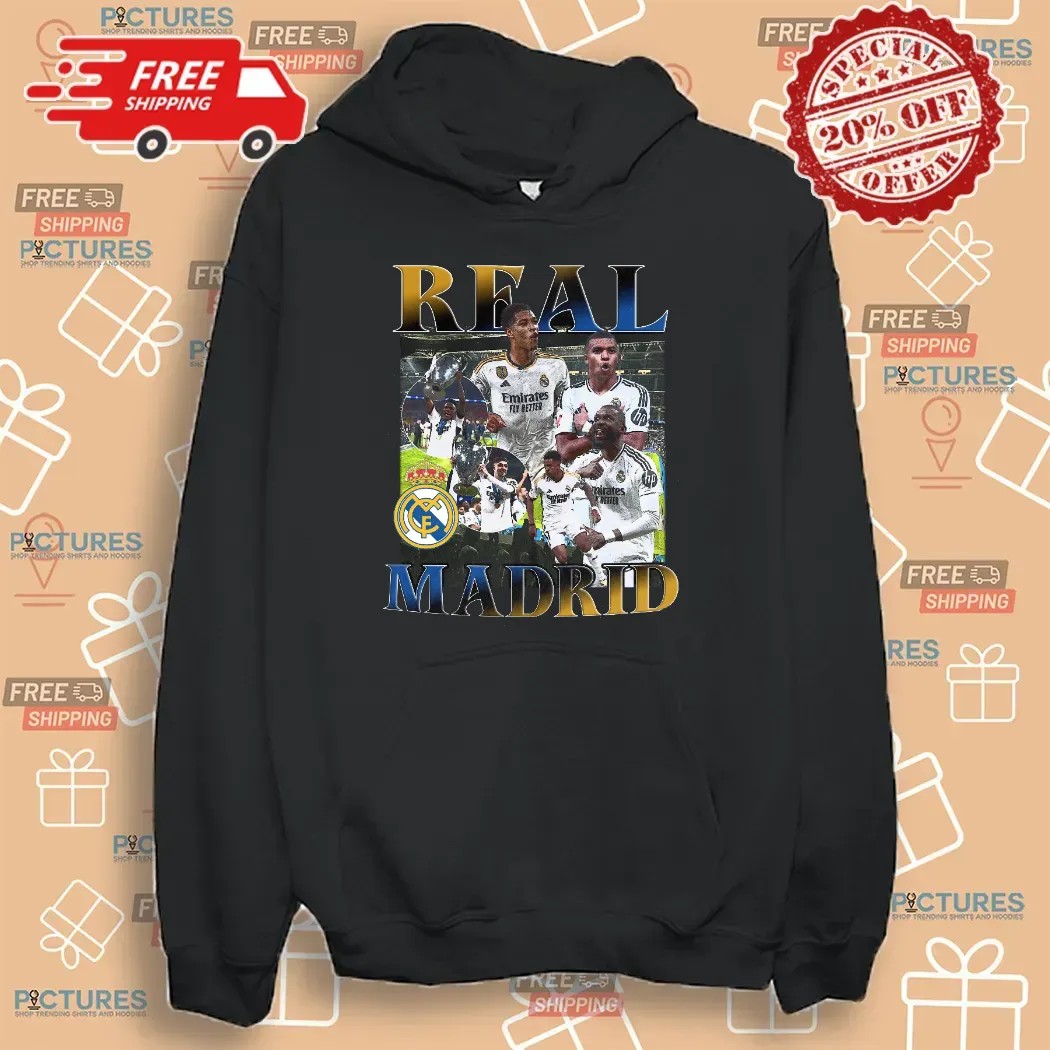 Real Madrid Champions Vintage Bootleg T Shirt
