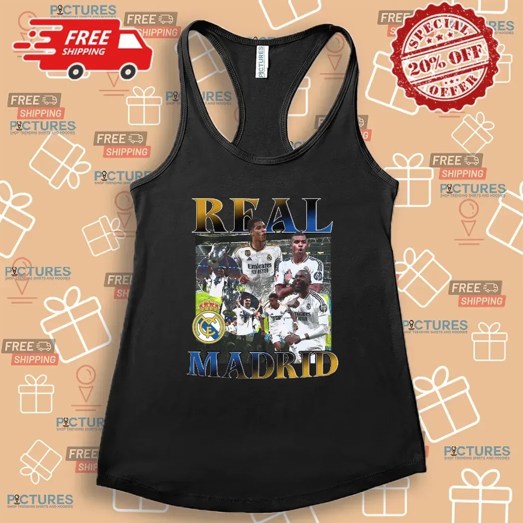 Real Madrid Champions Vintage Bootleg T Shirt