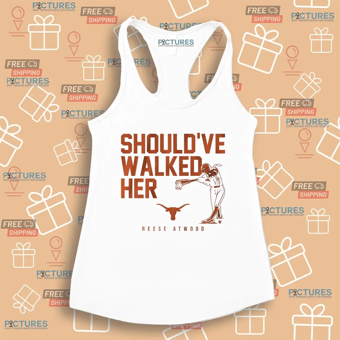Reese Atwood Texas Longhorn Softball Should've Walked Her T Shirt