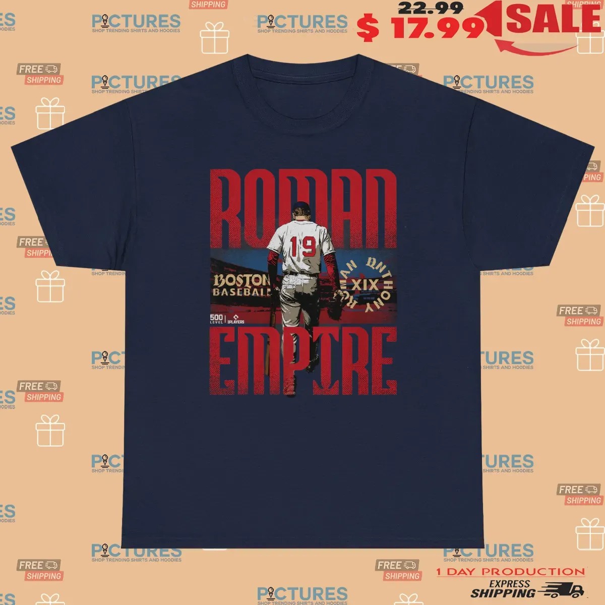 Roman Anthony Boston Baseball Roman Empire Stadium Graphic T Shirt