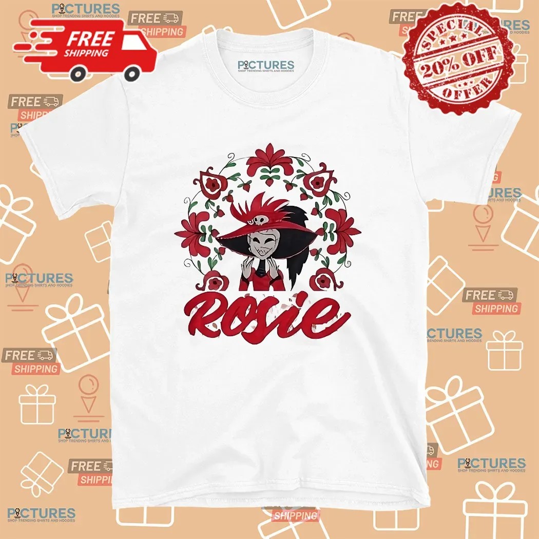 Rosie Hazbin Hotel Floral T Shirt