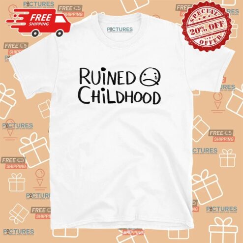 Ruined Childhood Crying Emoji T Shirt