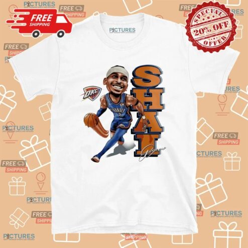 SGA Shai Gilgeous-Alexander Caricature Thunder The 2025 NBA Finals MVP T Shirt